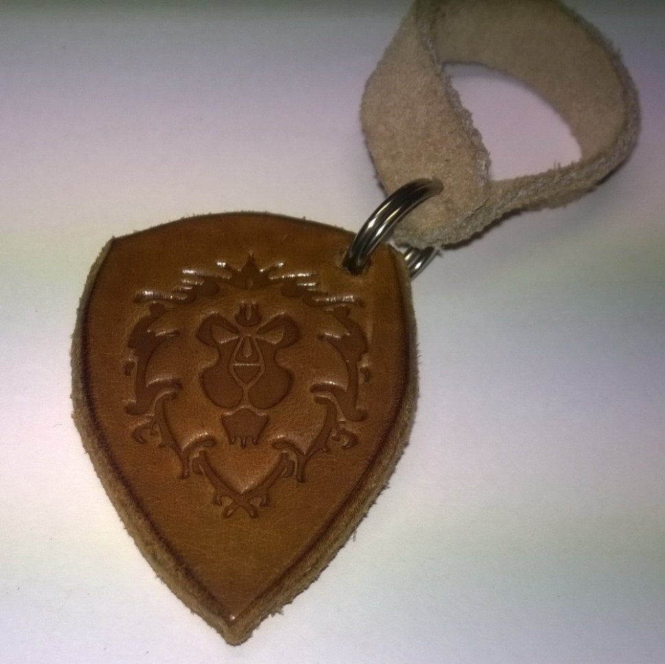 Брелок World of Warcraft Alliance Keychain (шкіра) 