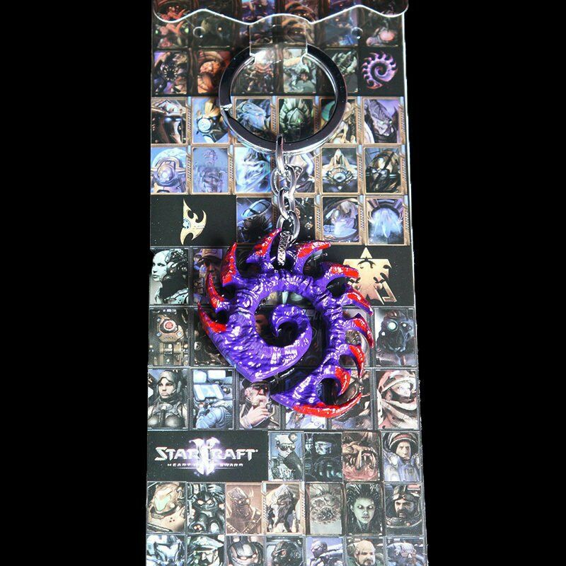 Брелок StarCraft II Zerg Logo Purple 
