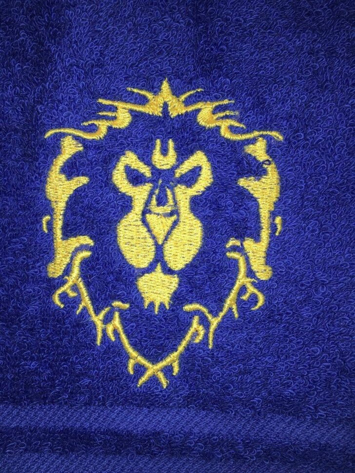 Рушник зі знаком Альянсу (Alliance World of Warcraft Towel) 35 x 62 cm 