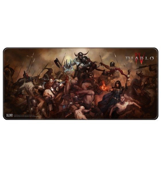 Килимок для миші ігрова поверхня Blizzard DIABLO IV 4 - Heroes (Діабло) XL (90*42 cm) 