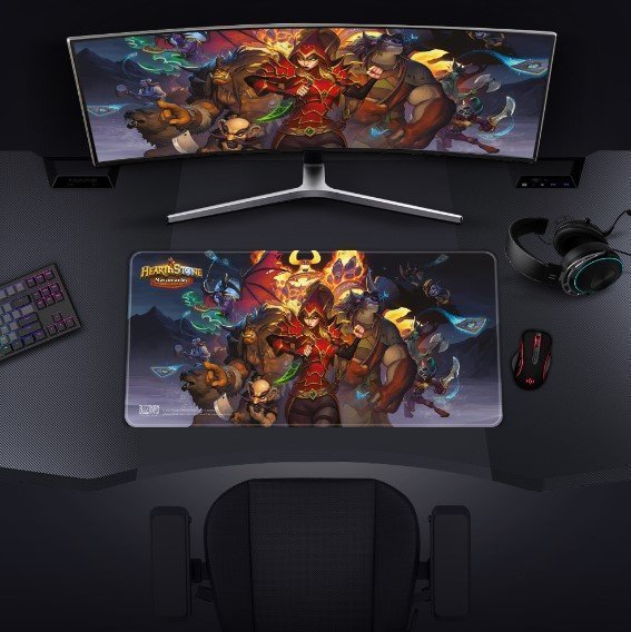 Килимок для миші ігрова поверхня Blizzard Hearthstone Mercenaries Хартстоун XL (90*42 cm) 