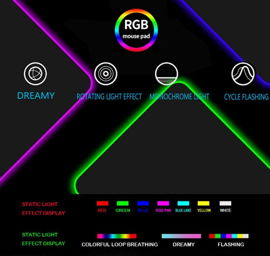 Коврик World of Warcraft Gaming Mouse Pad - Horde Орда (60 *35 см) + Подсветка 