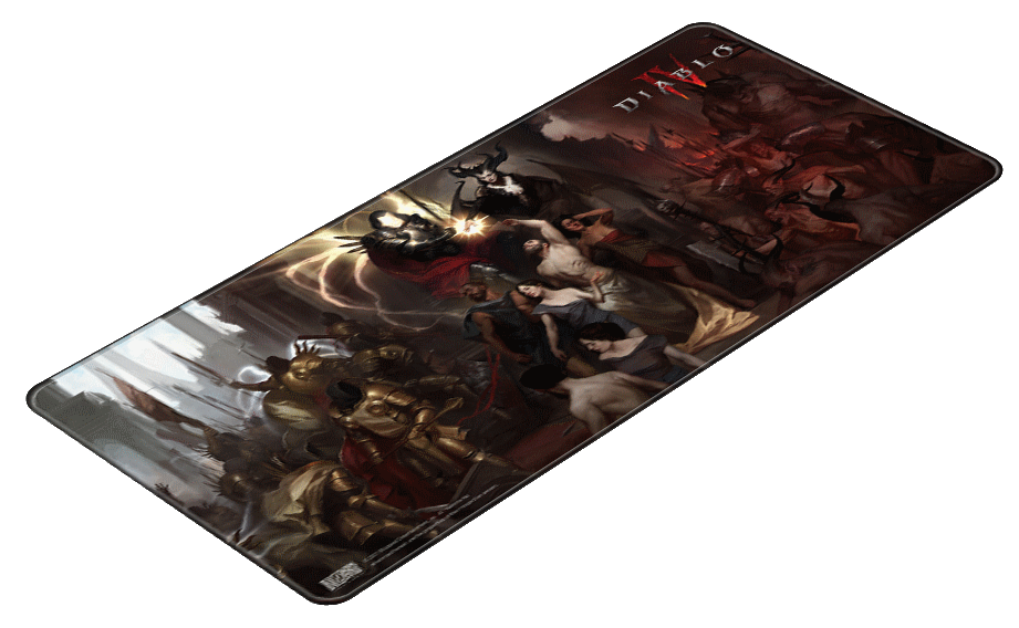 Килимок для миші ігрова поверхня Blizzard DIABLO IV 4 - Inarius and Lilith (Діабло) XL (90*42 cm) 