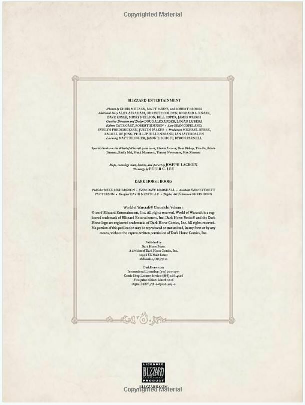 Книга World of Warcraft: Chronicle Volume 1 Hardcover Edition (Твёрдый переплёт) (Eng)  