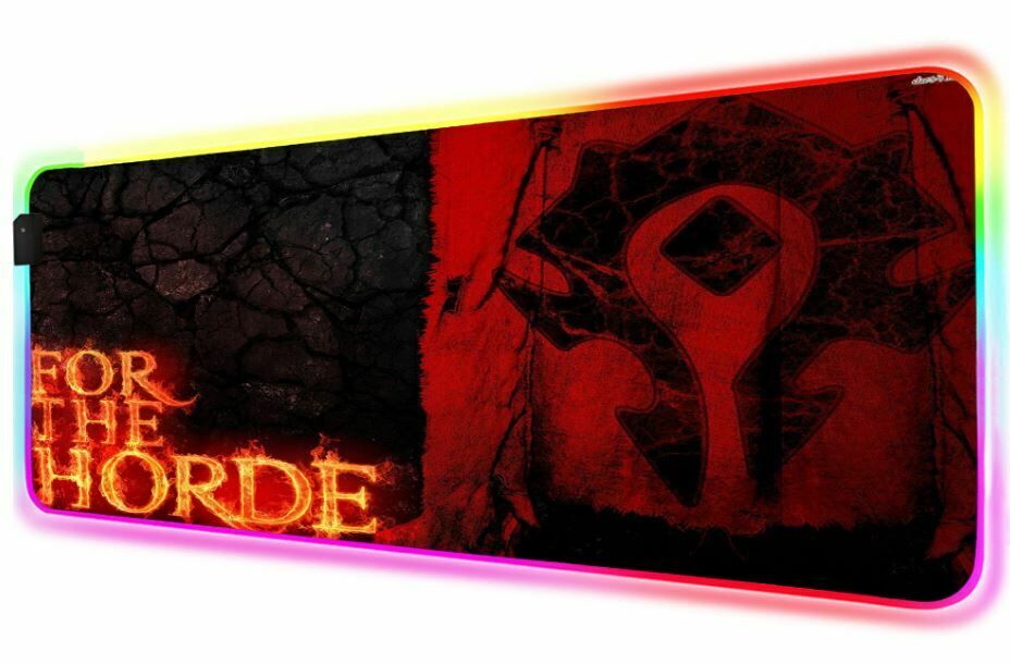 Коврик World of Warcraft Gaming Mouse Pad - Horde (60 *35 см) + Подсветка 