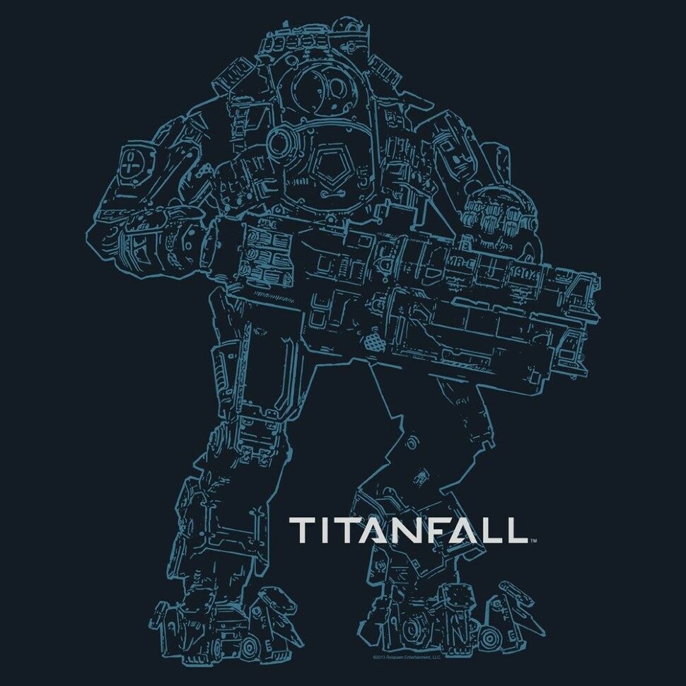 Футболка Titanfall Atlas Outline Premium Tee T-Shirt (розмір S, 3XL) 