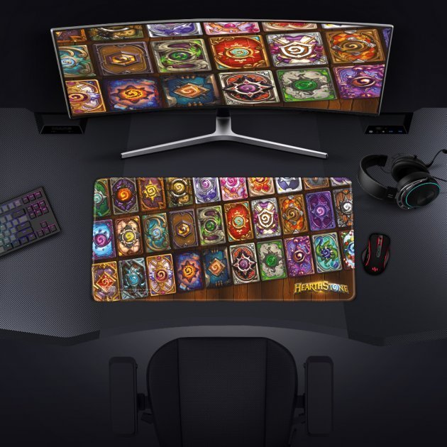 Килимок для миші ігрова поверхня Blizzard Hearthstone Cardbacks Хартстоун XL (90*42 cm) 