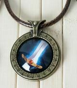 Медальйон World of Warcraft клас воїн Warrior (Метал + скло) 