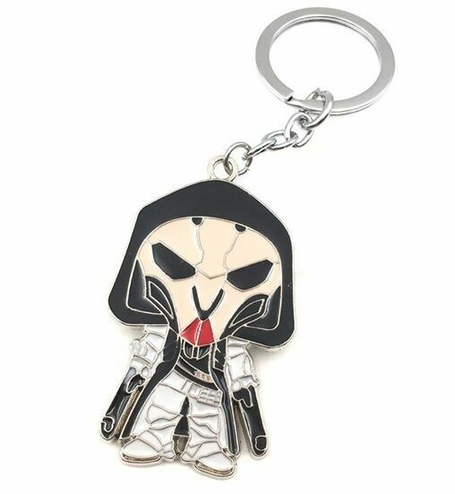 Брелок Overwatch Keychain - Reaper metal 