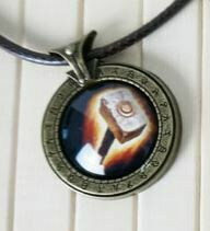 Медальйон World of Warcraft клас паладин Paladin (Метал + скло) 