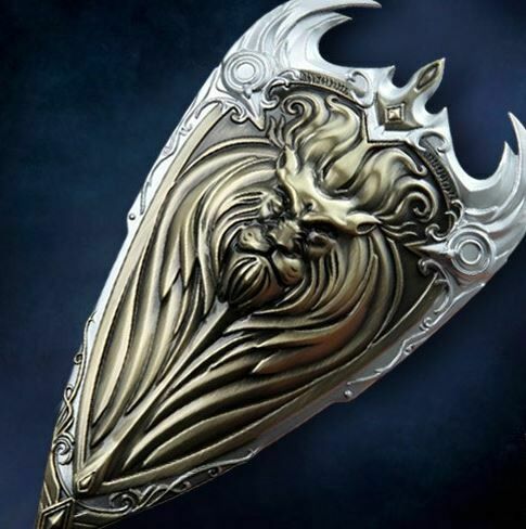 World of Warcraft Alliance Logo Golden Shield Metal  