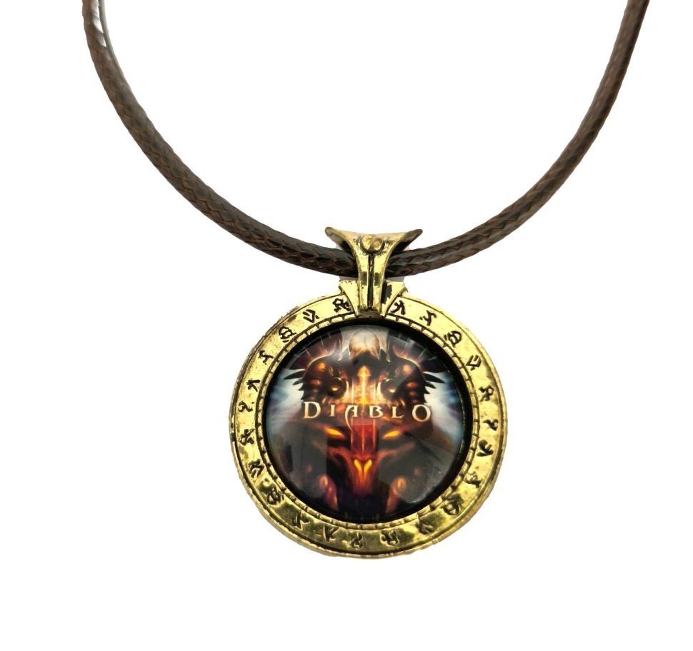 Медальон Diablo (Металл + стекло)  