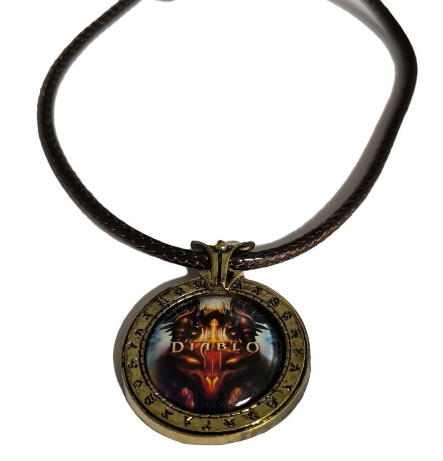 Медальон Diablo (Металл + стекло)  