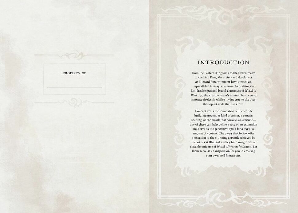 Альбом World of Warcraft: Legion Deluxe Hardcover Sketchbook 