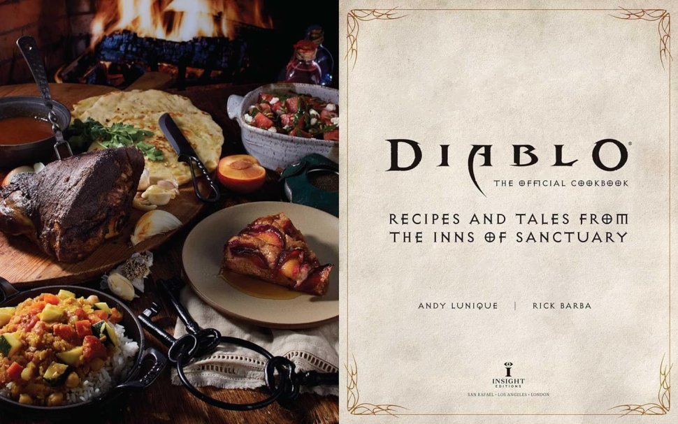 Книга кулінарна Diablo Cookbook: Recipes and Tales from the Inns of Sanctuary (Тверда обкладинка) (Eng) 
