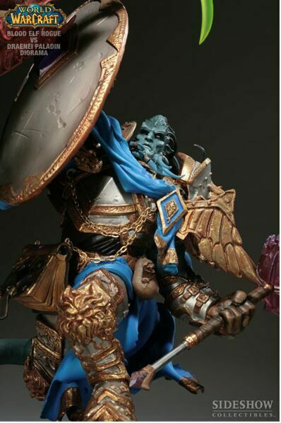 Статуэтка SIDESHOW World of Warcraft  BLOOD ELF ROGUE VS DRAENEI PALADIN  46 см. 
