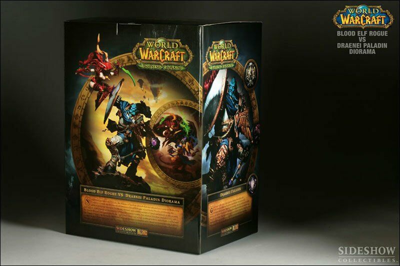 Статуэтка SIDESHOW World of Warcraft  BLOOD ELF ROGUE VS DRAENEI PALADIN  46 см. 