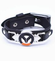 Браслет Overwatch Logo шкіра + Metal
