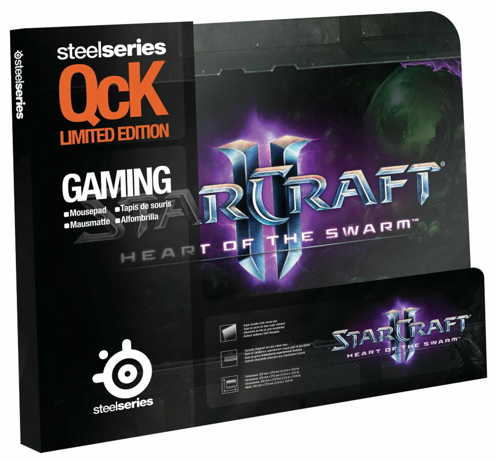 Килимок SteelSeries QcK Starcraft II Heart of the Swarm Logo 
