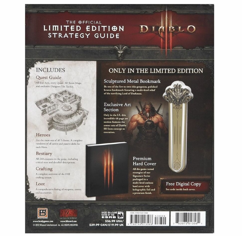 Книга Diablo 3: Strategy Guide, Limited Edition Тверда палітурка (Eng) 