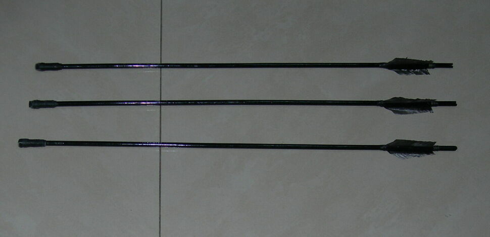 Цибуля декоративна, складовою + 3 стріли з шкіряними наконечниками 