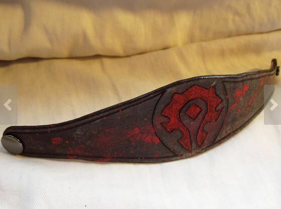 Шкіряний браслет World of Warcraft Horde 