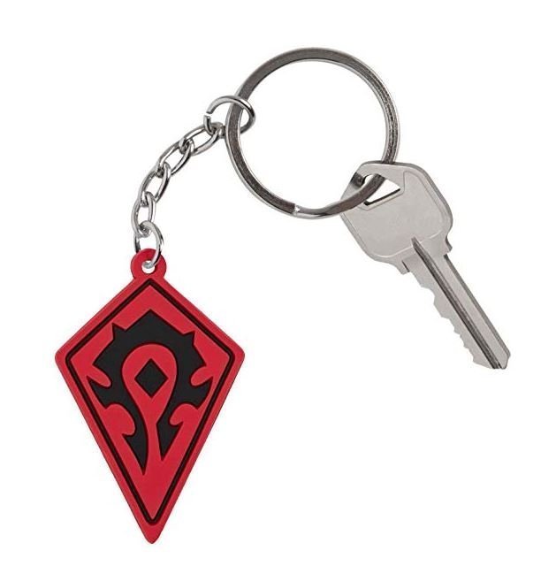 Брелок - World of Warcraft Battle for Azeroth Horde Rubber Key Chain 