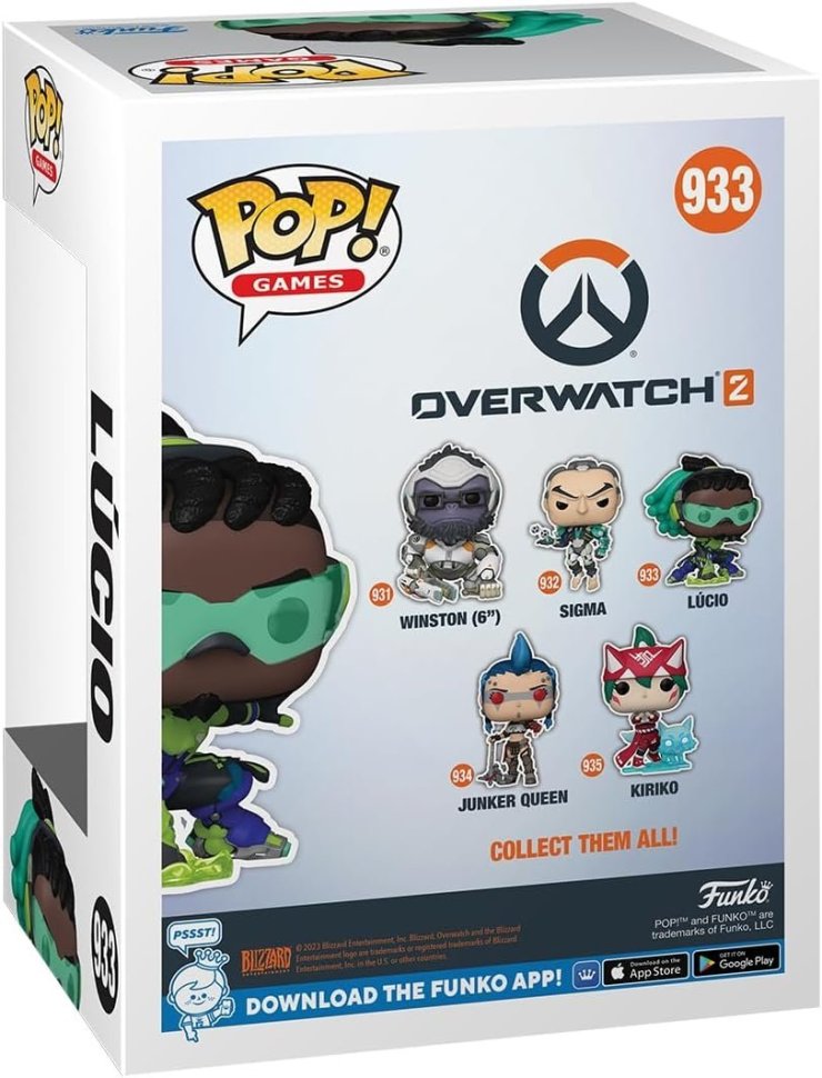 Фігурка Funko Overwatch 2 Lucio фанко Овервотч Луціо 933 
