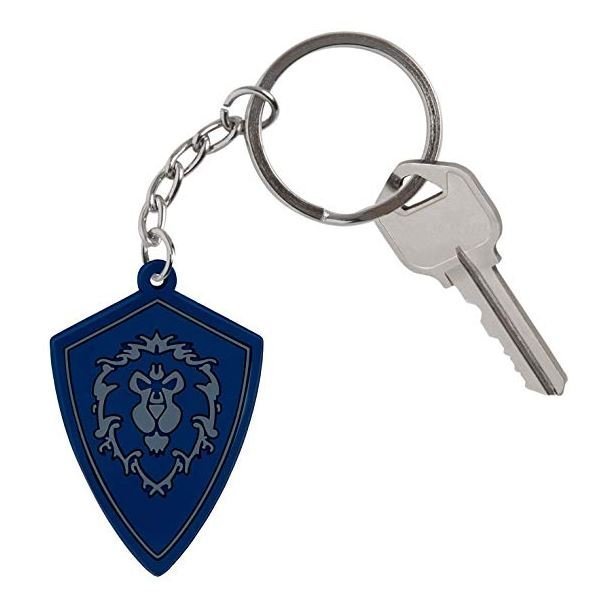 Брелок - World of Warcraft Battle for Azeroth Alliance Rubber Key Chain 