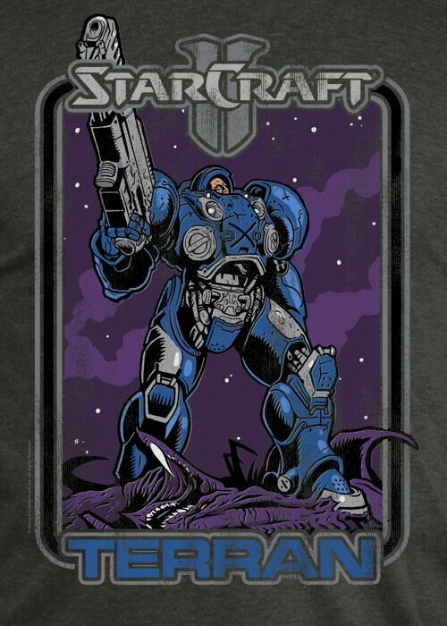 Футболка StarCraft II Retro Terran Premium (розмір L) 