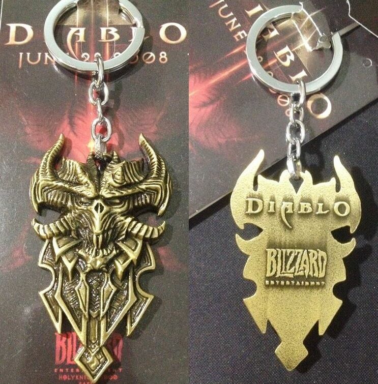 Брелок - Diablo III Logo Metal  bronze 