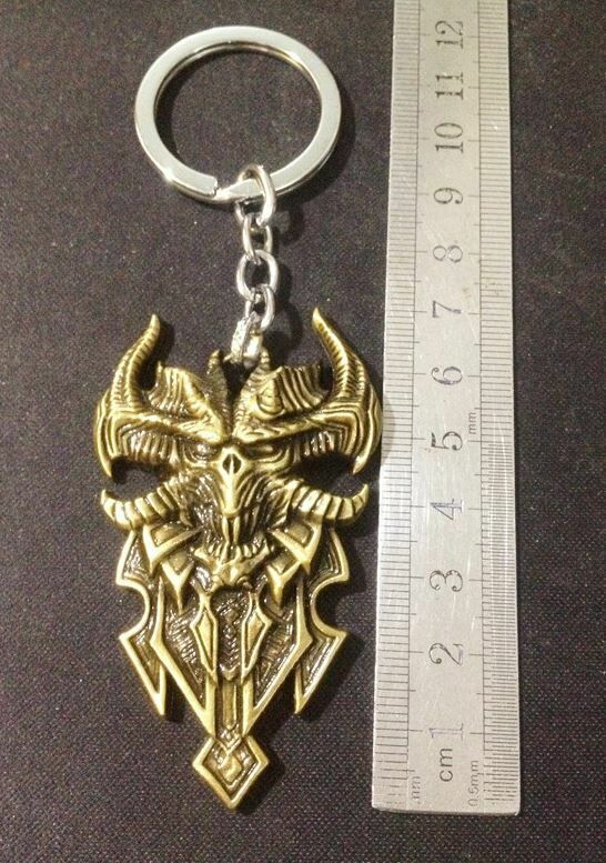 Брелок - Diablo III Logo Metal  bronze 