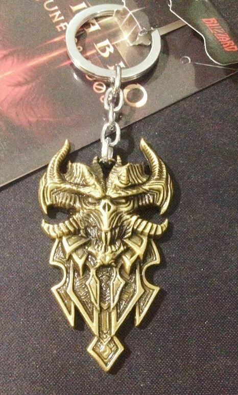 Брелок - Diablo III Logo Metal  bronze 