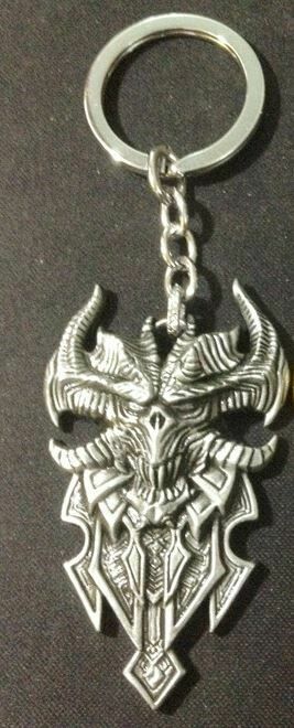Брелок - Diablo III Logo Metal  silver 
