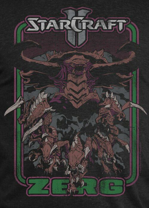 Футболка StarCraft II Retro Zerg Premium (розмір L) 