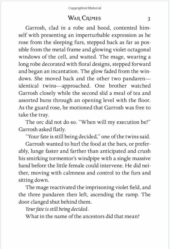 Книга World of Warcraft: War Crimes (М'який палітурка) (Eng) 