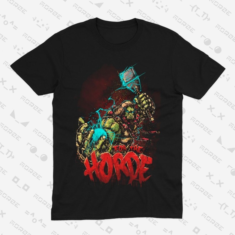 Футболка Morze World of Warcraft Horde Thrall T-Shirt Варкрафт Орда Тралл (размер L) 