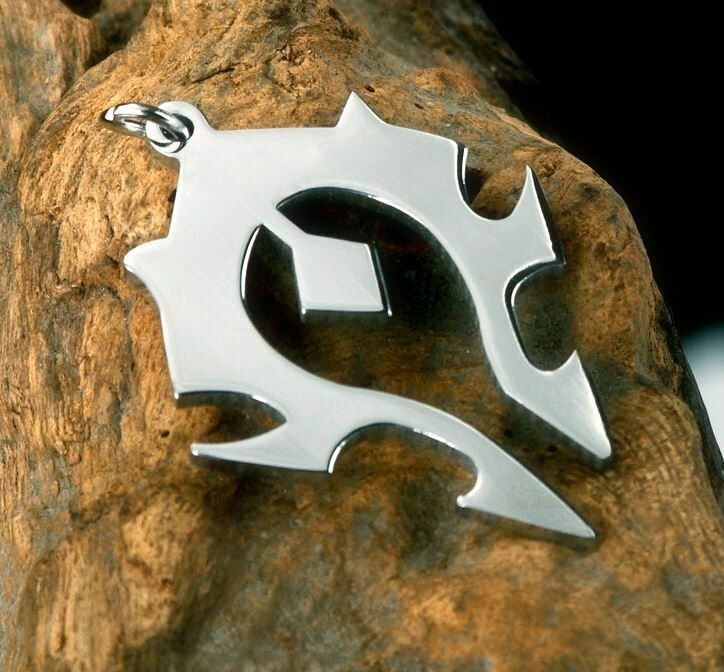 Медальон World of Warcraft Horde Titanium steel silver 