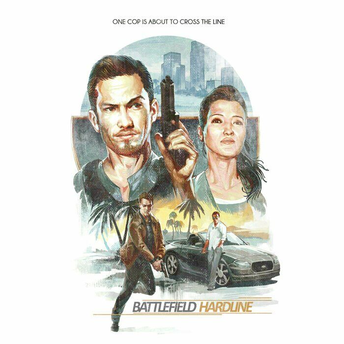 Футболка Battlefield Hardline Cross the Line (розмір L) 