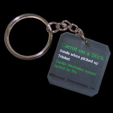 Брелок World of Warcraft Carrot on a Stick Keychain 