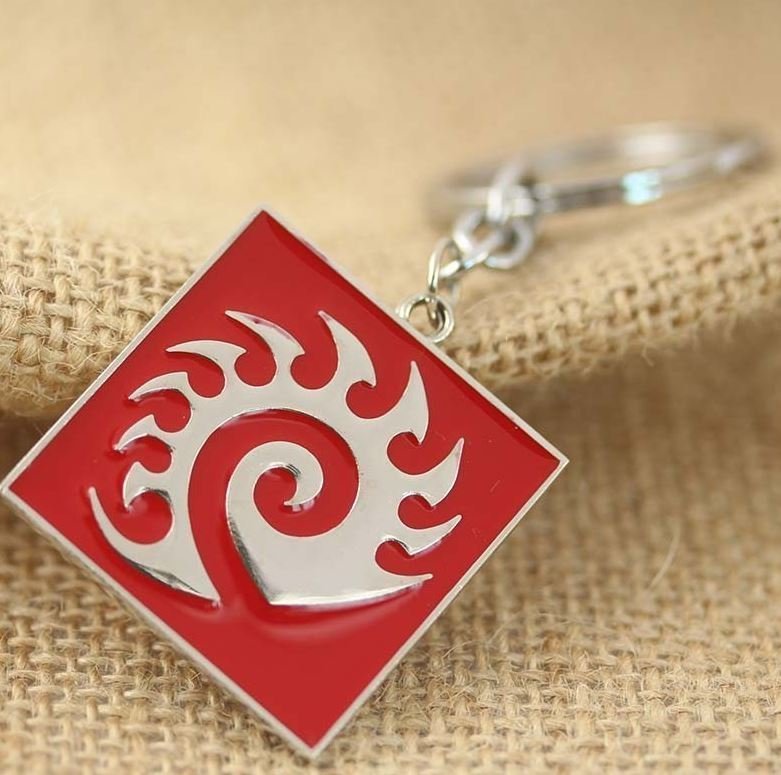Брелок StarCraft II Zerg Keychain red 