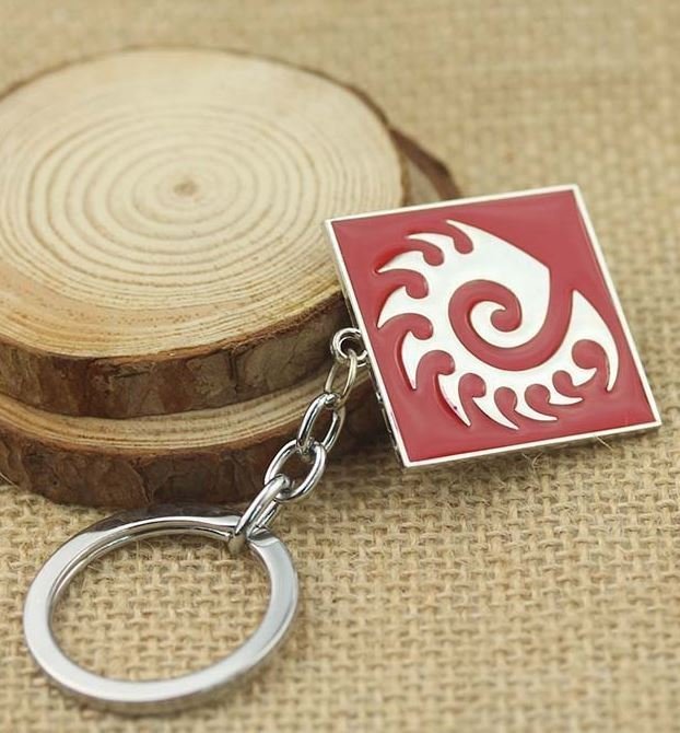 Брелок StarCraft II Zerg Keychain red 