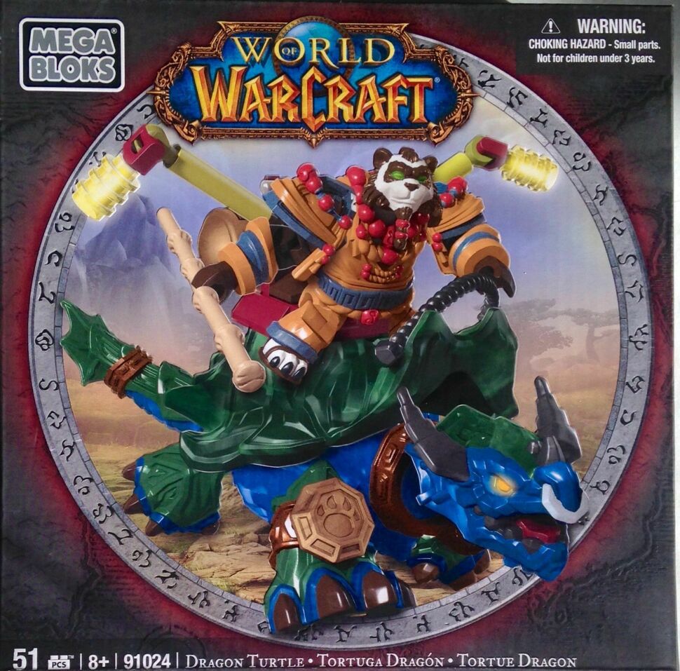 Mega Bloks World of Warcraft: pandaren on DRAGON TURTLE 