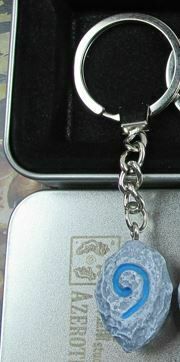 Брелок - World of Warcraft Hearthstone синій №1 