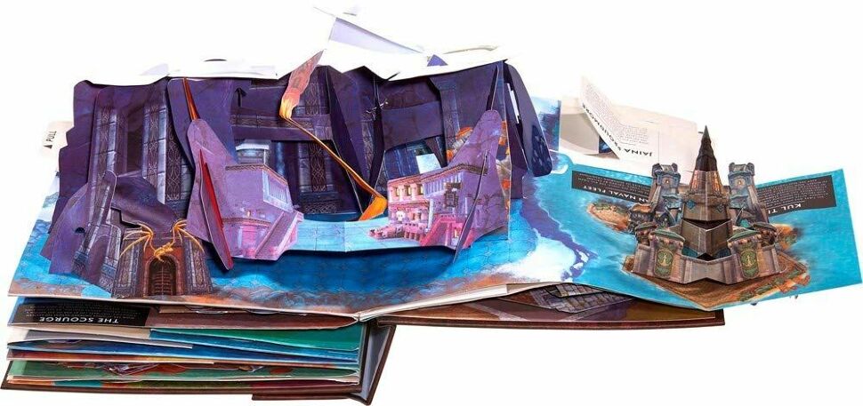 Книга 3D Трехмерная карта Азерота World of Warcraft Pop-Up Book (Твёрдый переплёт) (Eng) 