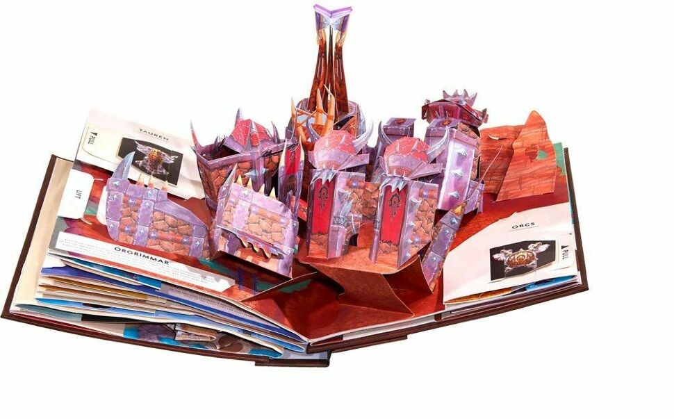 Книга 3D Трехмерная карта Азерота World of Warcraft Pop-Up Book (Твёрдый переплёт) (Eng) 