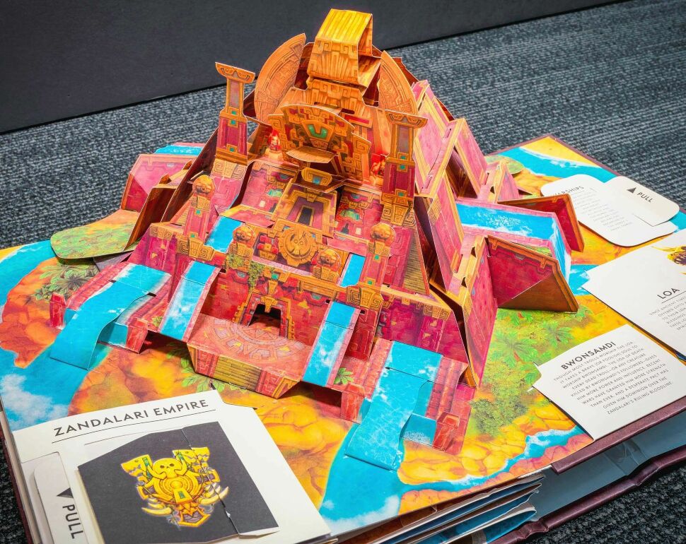 Книга 3D Трехмерная карта Азерота World of Warcraft Pop-Up Book (Твёрдый переплёт) (Eng) 