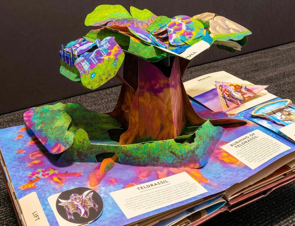 Книга 3D Трехмерная карта Азерота World of Warcraft Pop-Up Book (Твёрдый переплёт) (Eng) 