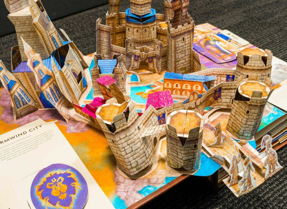 Книга 3D Трехмерная карта Азерота World of Warcraft Pop-Up Book (Твёрдый переплёт) (Eng) 