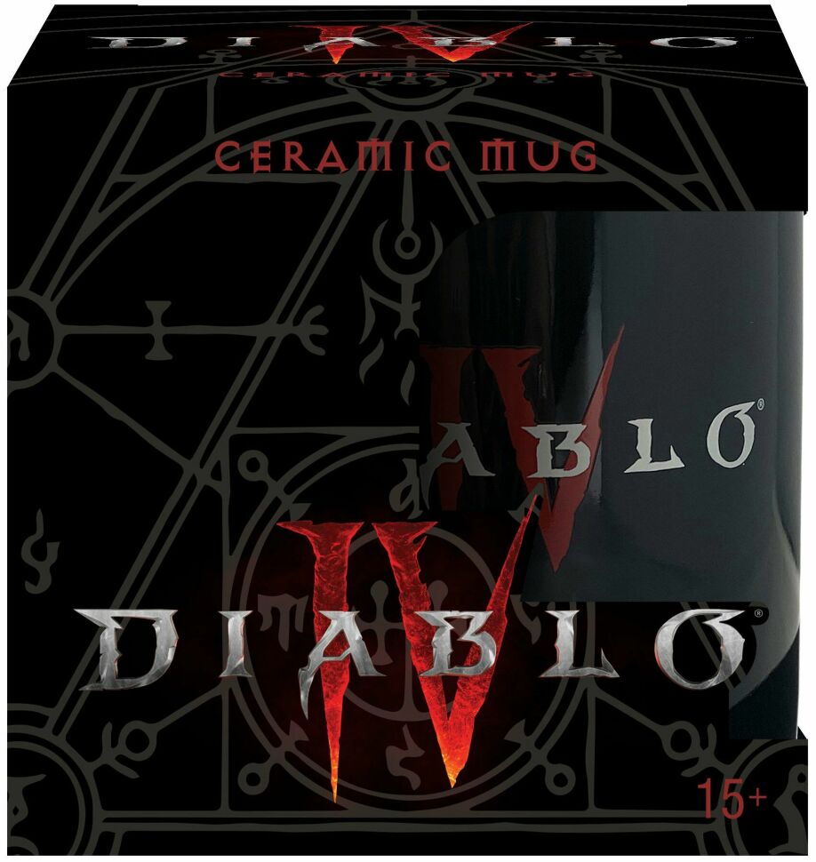 Чашка JINX Diablo IV Hotter Than Hell Black Кружка Діабло 325 ml 